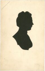 damenportait scherenschnitt