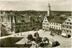 mindelheim / schwaben, marktplatz und maximilianstrasse
