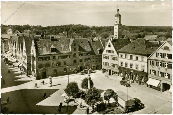 mindelheim / schwaben, marktplatz und maximilianstrasse