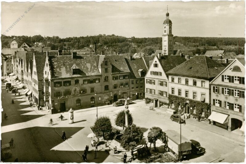 mindelheim / schwaben, marktplatz und maximilianstrasse mindelheim / schwaben, marktplatz und maximilianstrasse