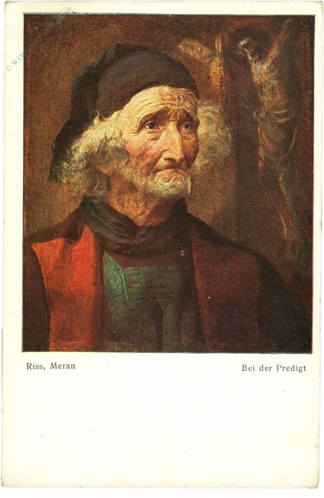 riss: bei der predigt