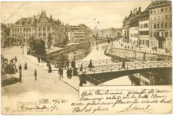 strassburg, nikolausstaden mit drachenschule und thomasstaden