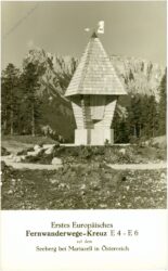 mariazell, erstes europäisches fernwanderwege kreuz auf dem seeberg