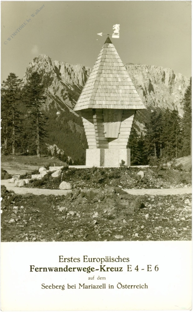 mariazell, erstes europäisches fernwanderwege kreuz auf dem seeberg