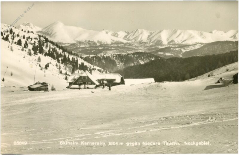 ramingstein, skiheim karneralm gegen niedere tauern, nockgebiet ramingstein, skiheim karneralm gegen niedere tauern, nockgebiet