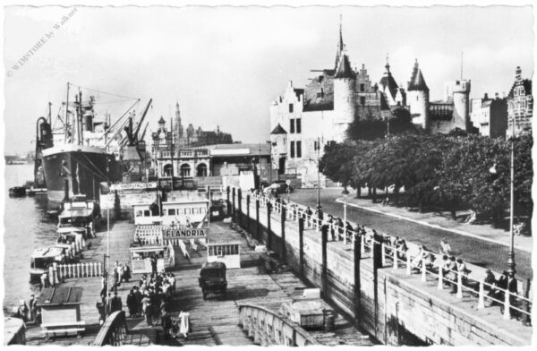 antwerpen, anlegestelle und steen