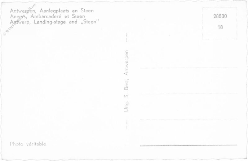 antwerpen, anlegestelle und steen