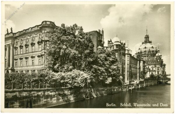 berlin, schloss, wasserseite und dom