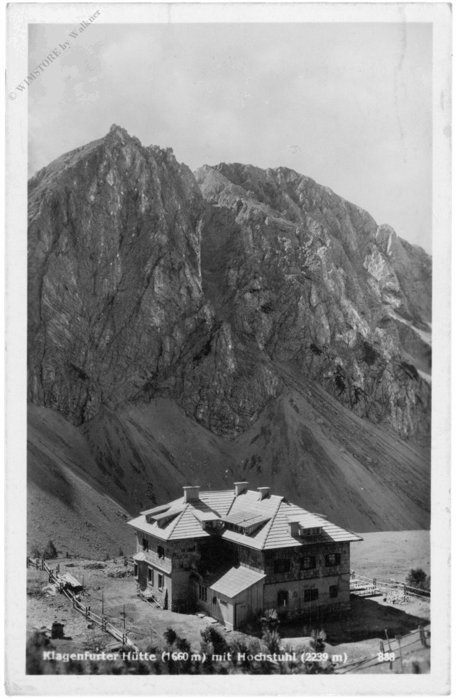 feistritz im rosental, klagenfurter hütte mit hochstuhl