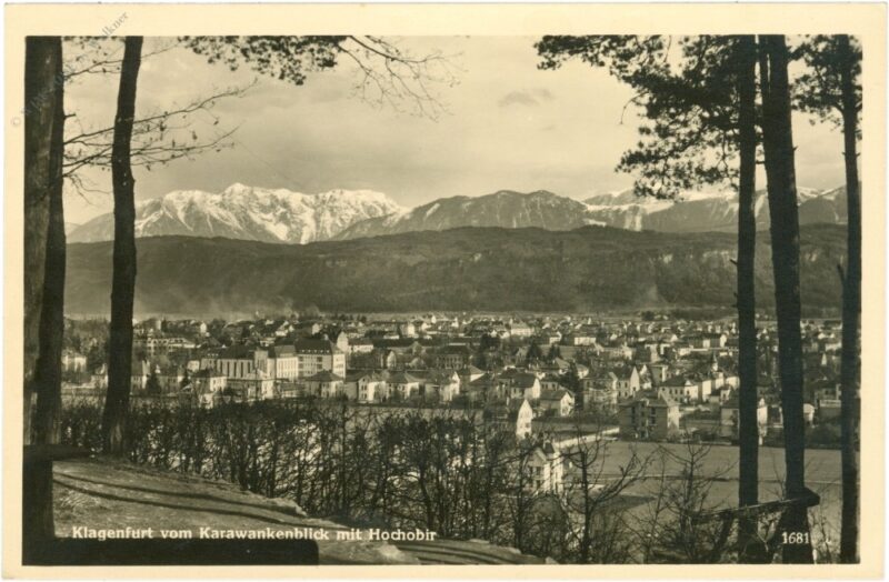 klagenfurt, vom karawankenblick mit hochobir