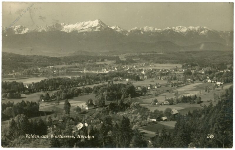 velden am wörthersee, ortsansicht velden am wörthersee, ortsansicht