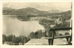 wörthersee, blick von der zillhöhe gegen krumpendorf und dobratsch