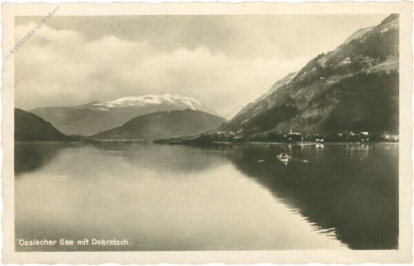 ossiach, ossiachersee mit dobratsch