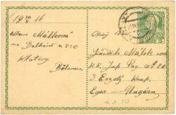 kartenbrief von 1916