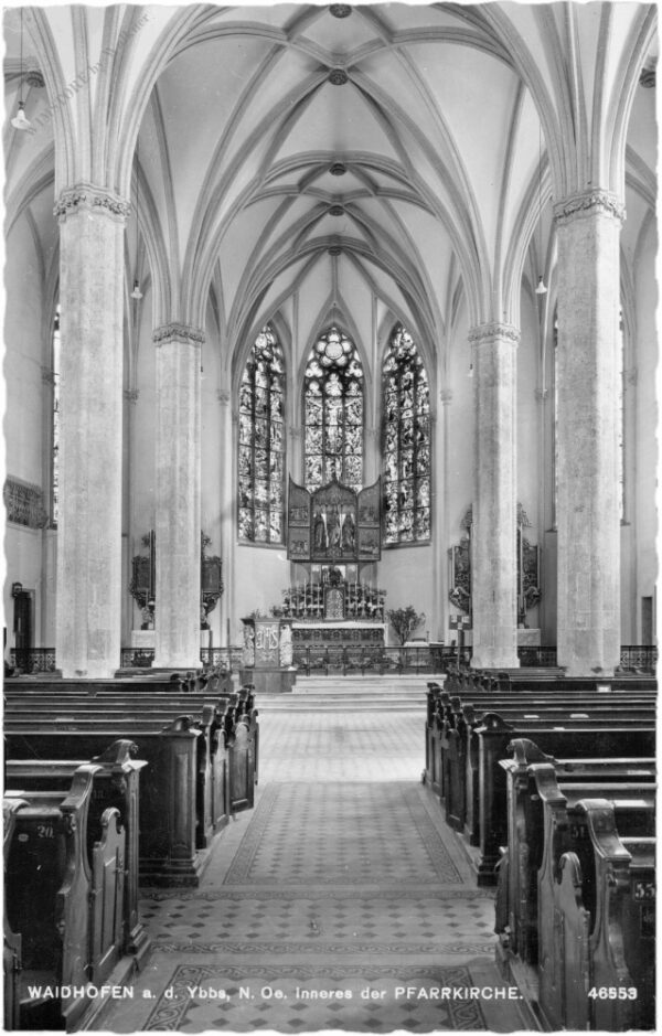 waidhofen an der ybbs, inneres der pfarrkirche
