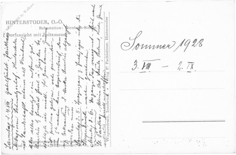 hinterstoder, dorfansicht mit spitzmauer