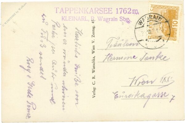 kleinarl, tappenkarsee mit funlkogel und rothorn