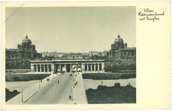 wien 1, heldendenkmal und burgtor