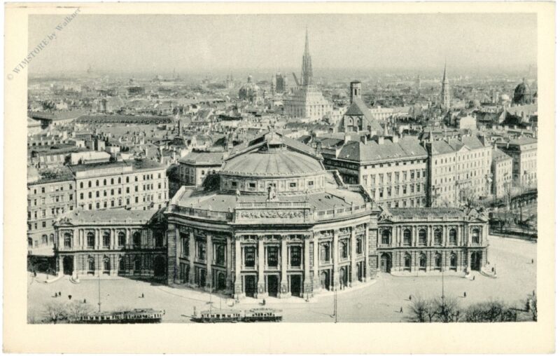 wien 1, panorama mit burgtheater wien 1, panorama mit burgtheater