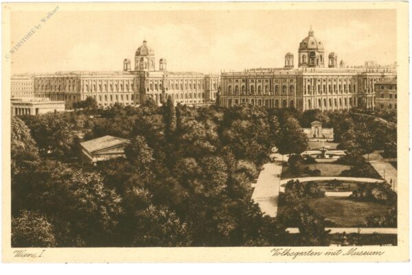 wien 1, volksgarten mit museum