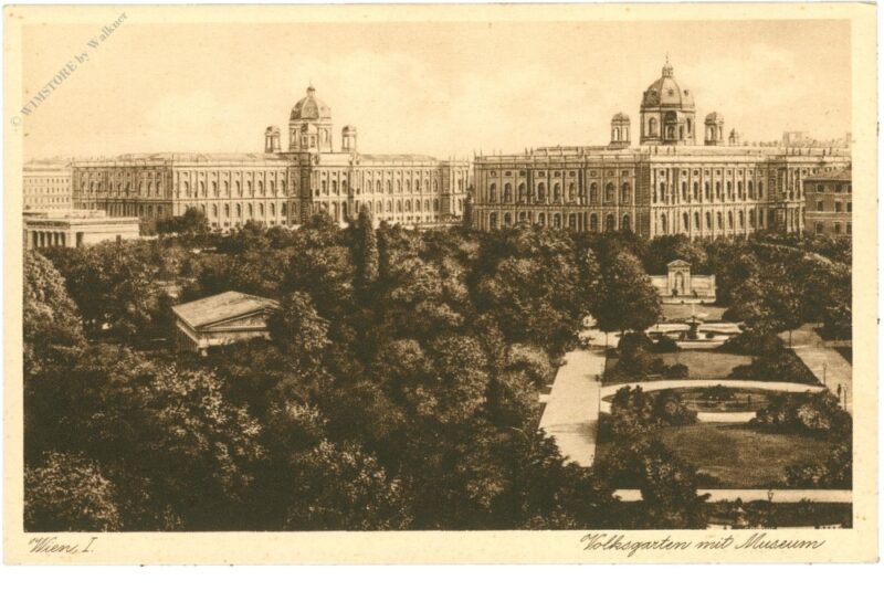 wien 1, volksgarten mit museum