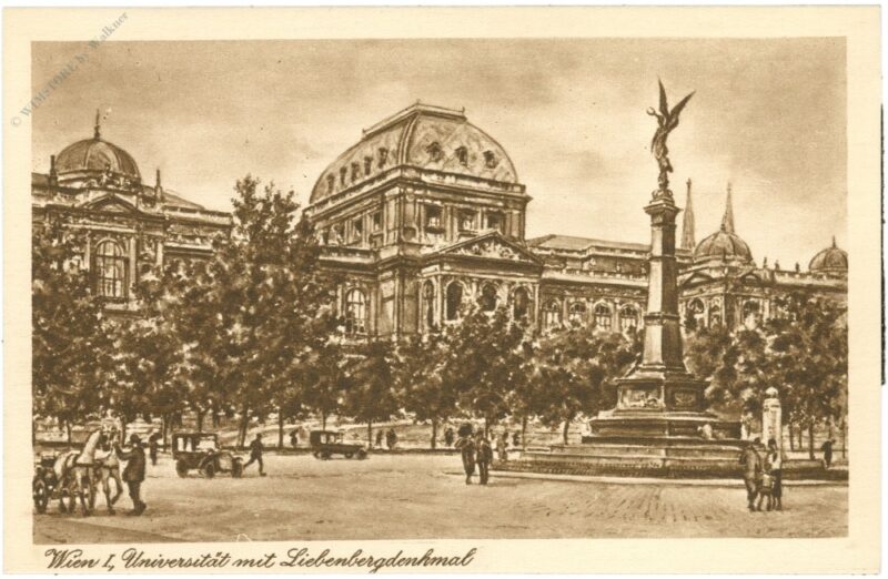 wien 1, universtität mit liebenbergdenkmal wien 1, universtität mit liebenbergdenkmal