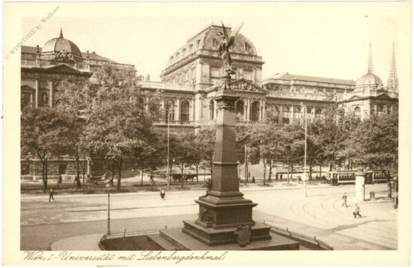 wien 1, universtität mit liebenbergdenkmal