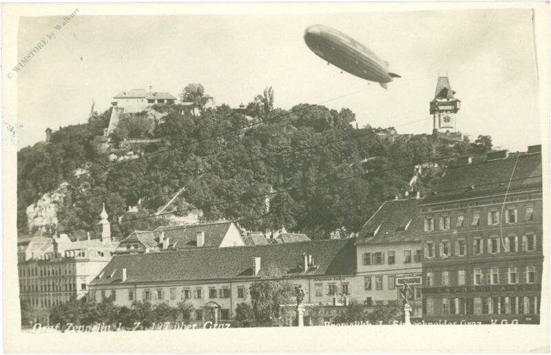 graz, zeppelin lz 127 über graz