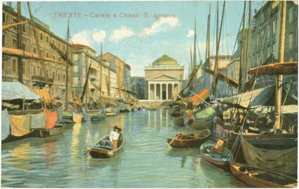 triest, canale e chiesa s. antonio