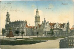 dresden, kath. hofkirche, schloss, könig johann denkmal