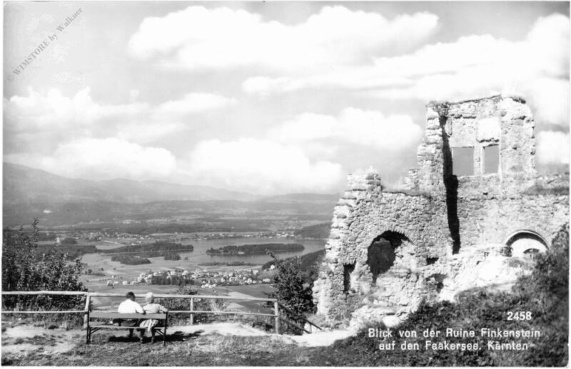finkenstein, blick von der ruine finkenstein auf den faakersee