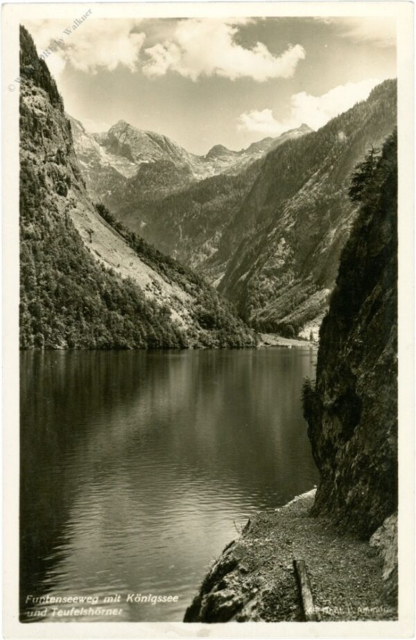 königsee, funtenseeweg mit königsee und teufelshörnern