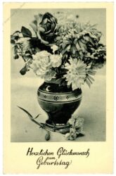 geburtstag, blumenvase