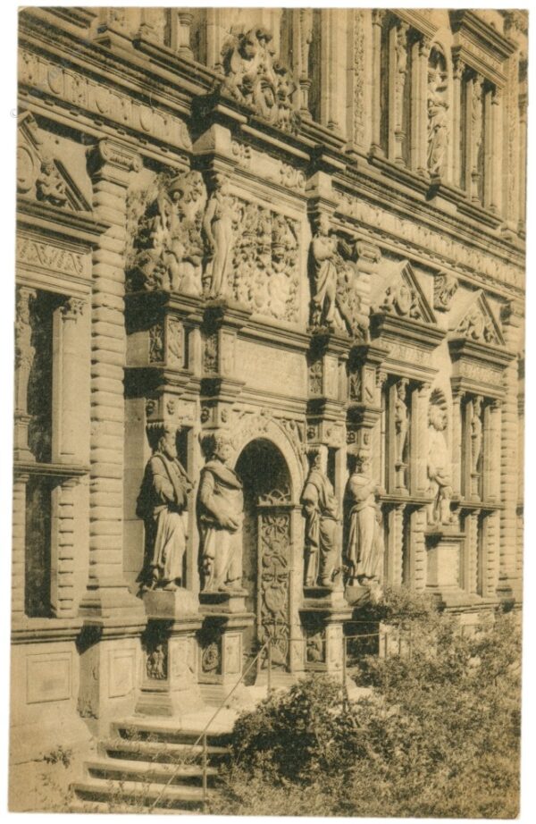 heidelberg, portal vom otto heinrichsbau im schlosshof