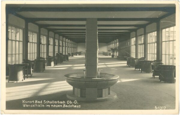 bad schallerbach, wandelhalle im neuen badehaus