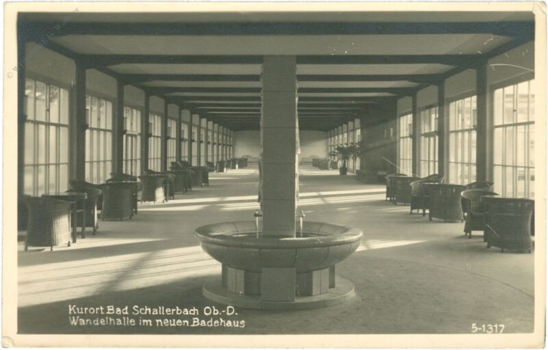 bad schallerbach, wandelhalle im neuen badehaus bad schallerbach, wandelhalle im neuen badehaus