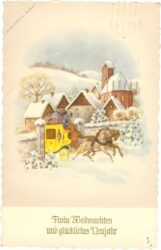 weihnachten, postkutsche