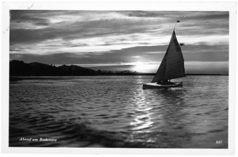 bregenz, abend am bodensee