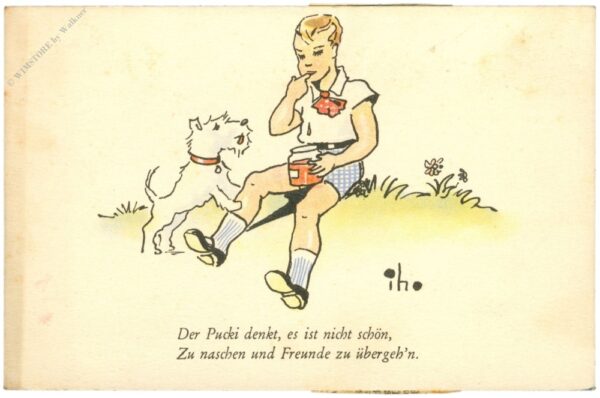 junge mit hund, vers