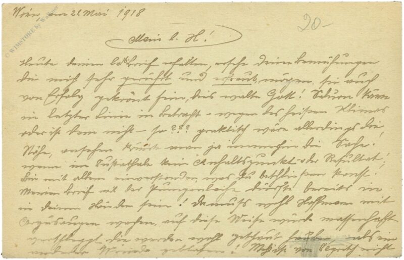 feldpostkorrespondenzkarte aus 1918