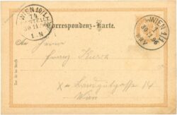 correspondenzkarte aus 1896