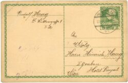 kartenbrief aus 1909