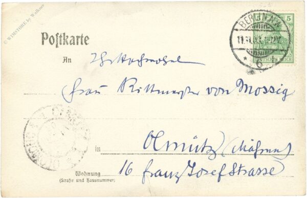 berlin, cassel, sept. 1903 mann auf pferd