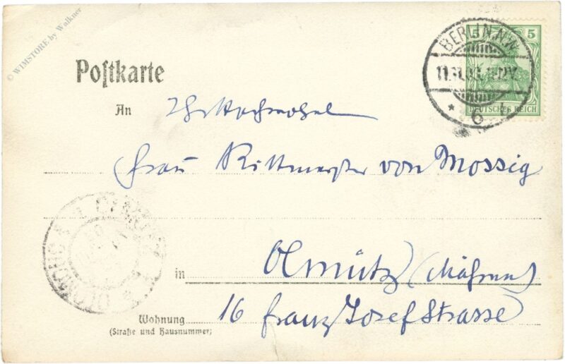 berlin, cassel, sept. 1903 mann auf pferd