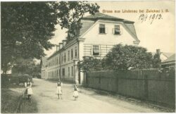 lindenau bei zwickau i. böhm., ortsansicht
