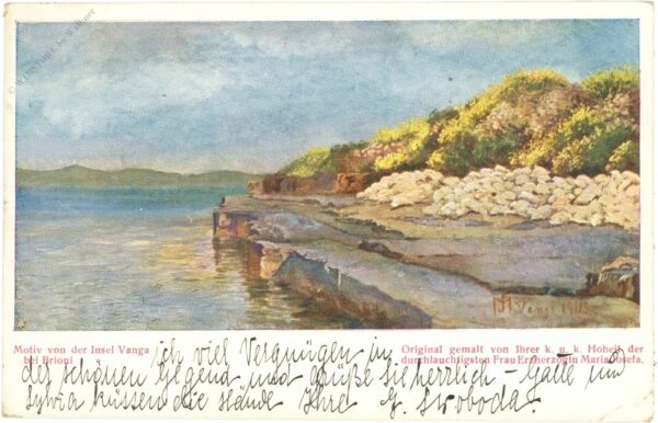 insel vanga bei brioni, motiv
