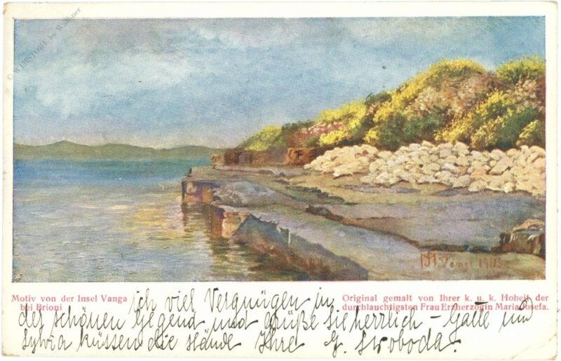 insel vanga bei brioni, motiv