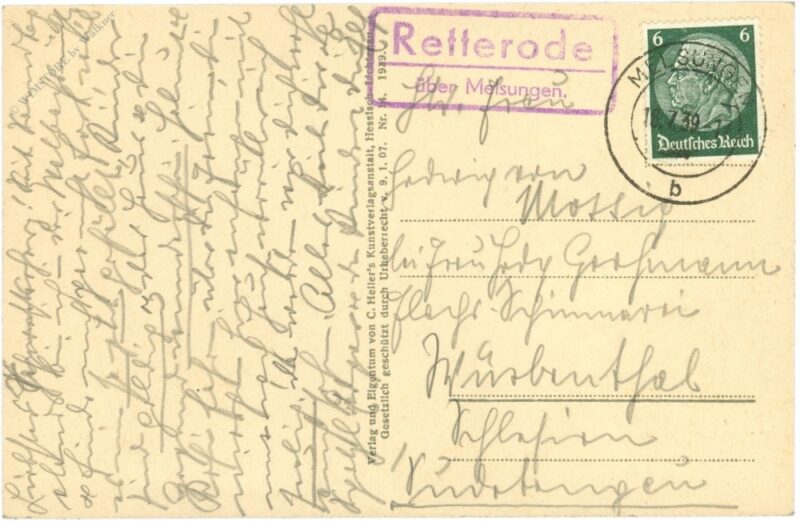 hessisch lichtenau, partie am kanzler feide brunnen mit rathaus