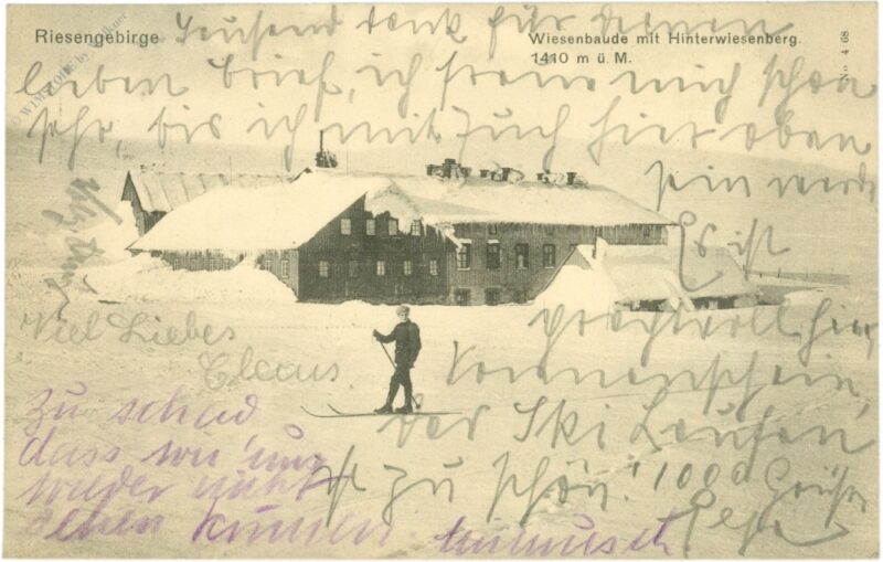 riesengebirge, wiesenbaude mit hinterwiesenberg riesengebirge, wiesenbaude mit hinterwiesenberg