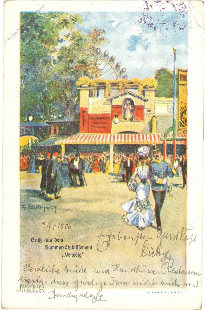 wien 2, prater, sommer etablissement "venedig"